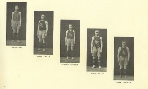 Some members of the Crawfordsville team. Image source: Crawfordsville High School yearbook for 1911.