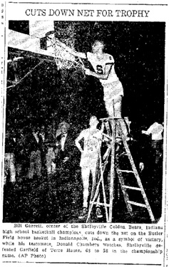 Garrett Cuts Down Net