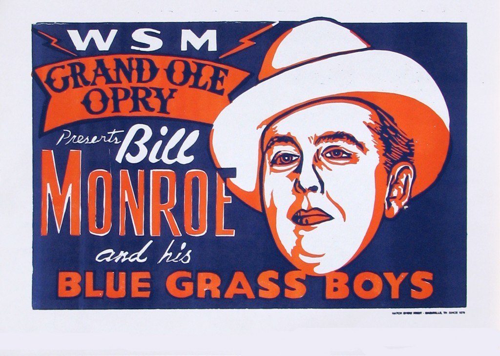 Hatch Show Print, circa 1940s, Country Music Hall of Fame, image accessed http://www.wideopencountry.com/15-countrys-coolest-concert-posters/