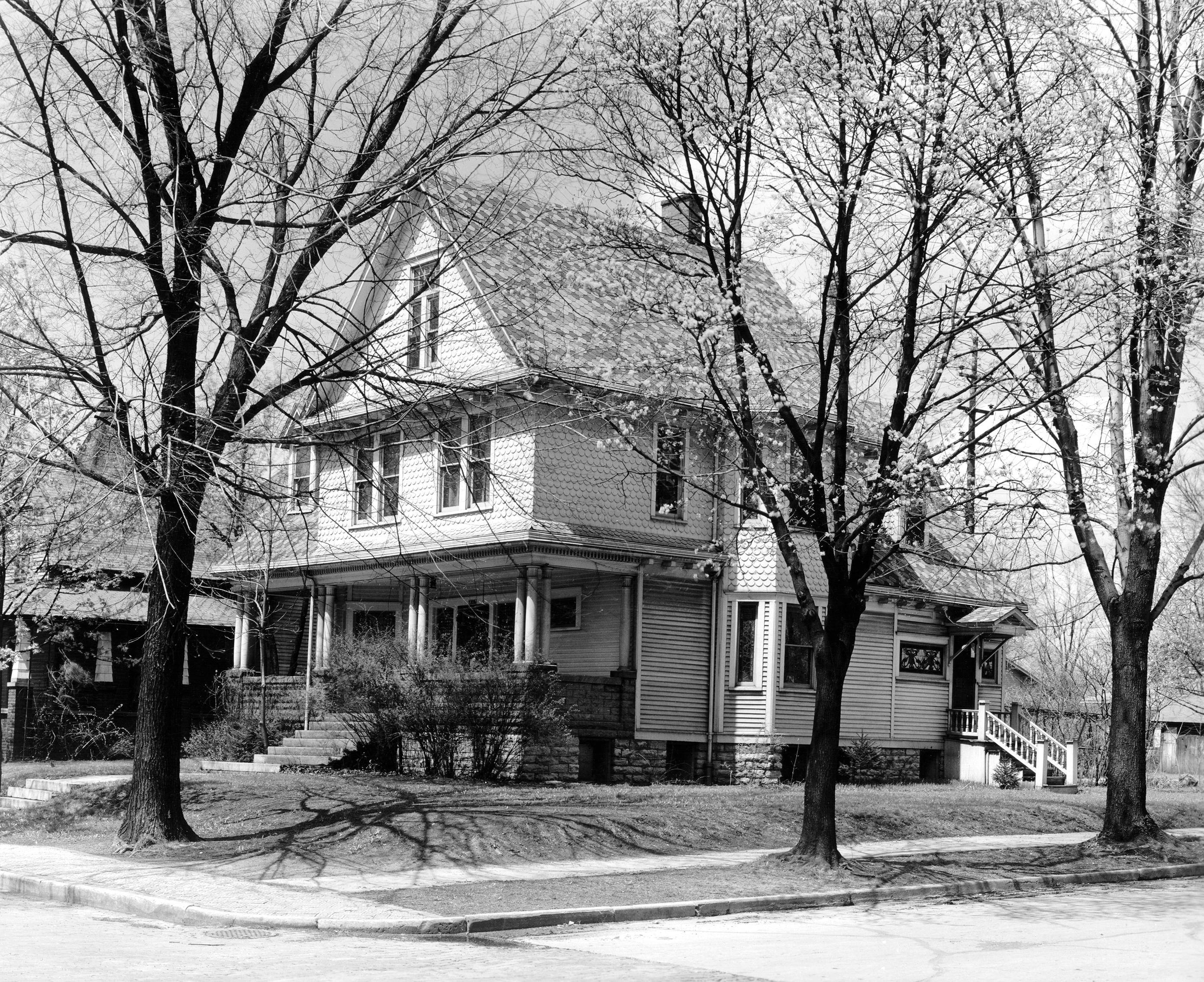 Wendell Willkie's childhood home in Elwood, Indiana. Image courtesy of Indiana Memory.