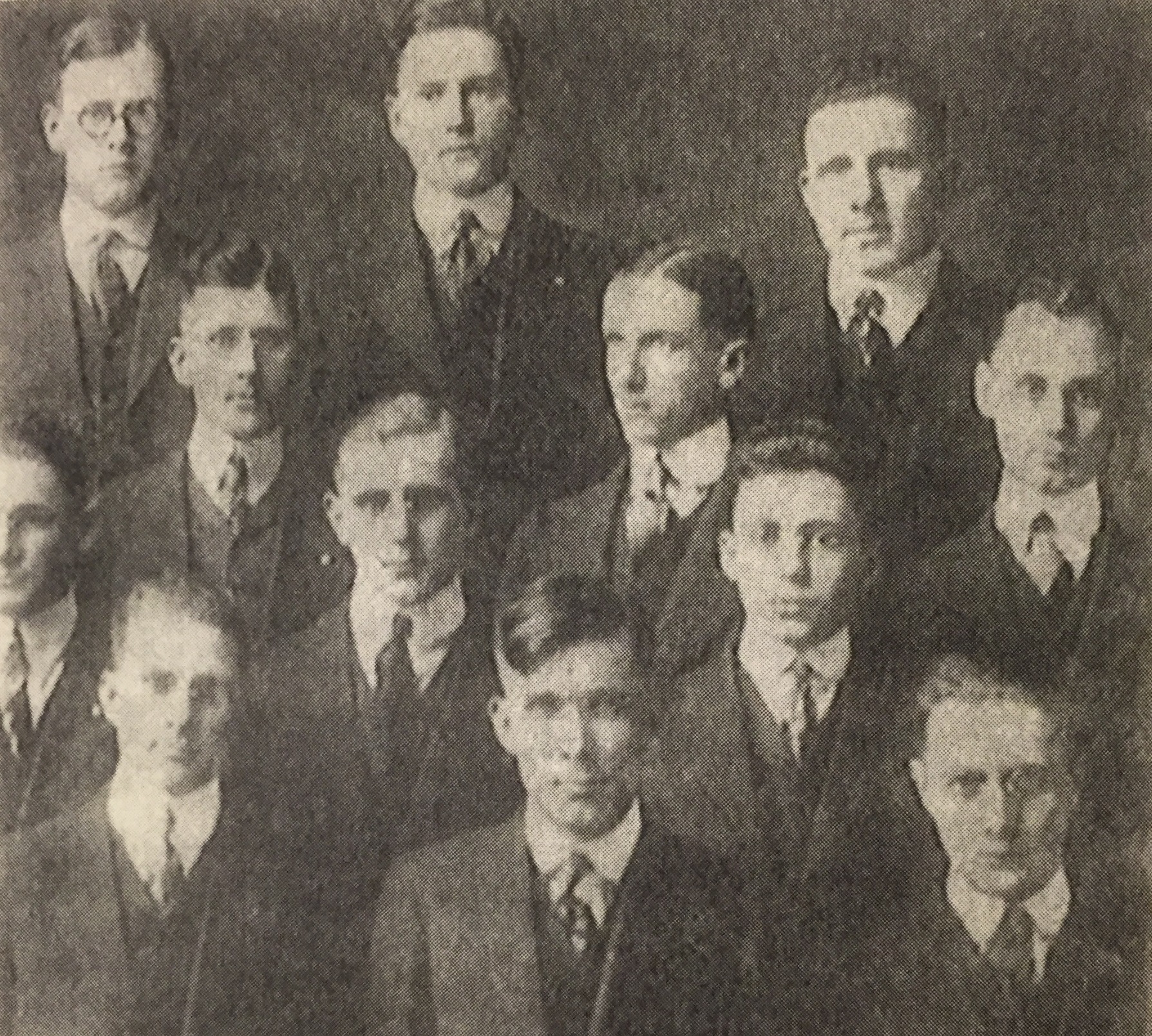 The IU Debate Team, 1916. Willkie is front row, center. Image courtesy of Indiana University, Bloomington.