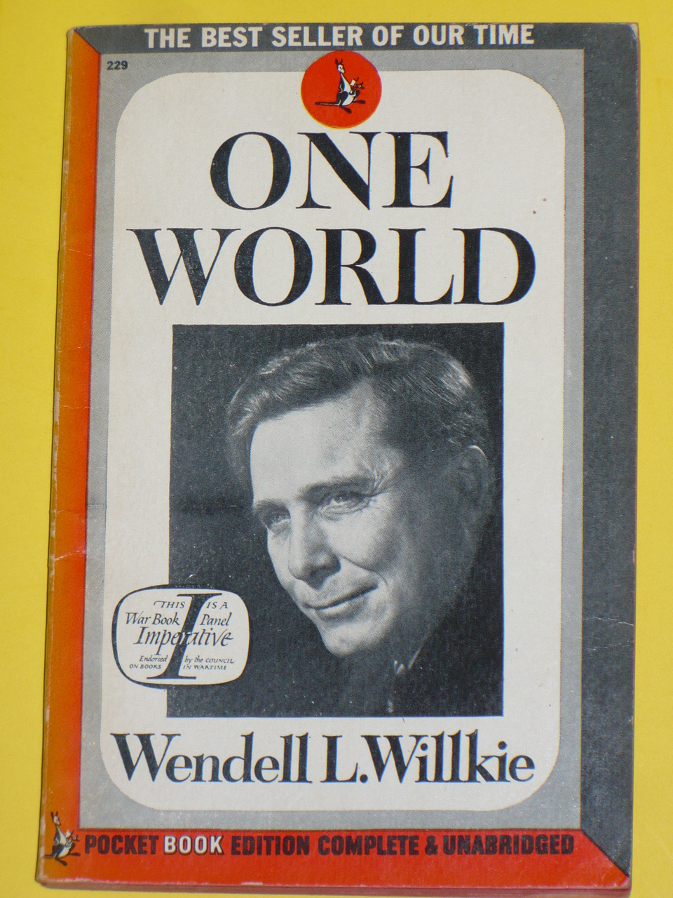 One World by Wendell Willkie. Image courtesy of Doerbooks.com.