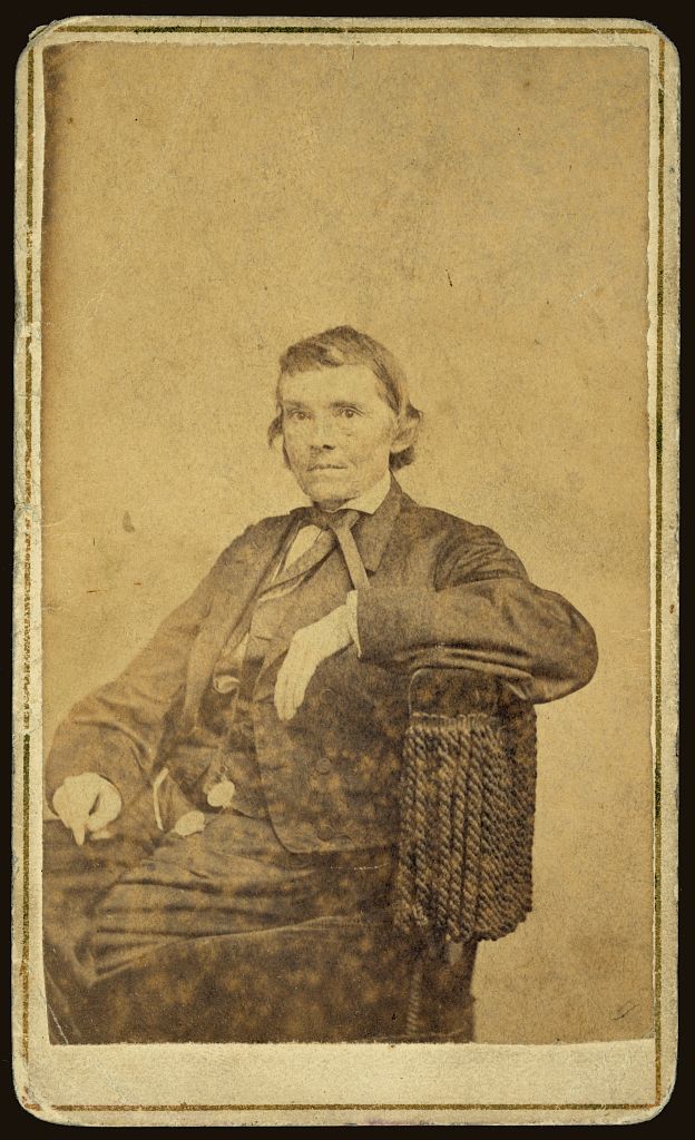 Alexander Stephens, circa 1860s. A congressman from Georgia, Stephens helped English craft the "English Bill" that would later ensure that Kansas as a free state. Today, he is best remembered for being the Vice-President of the Confederacy during the Civil War. Courtesy of the Library of Congress.