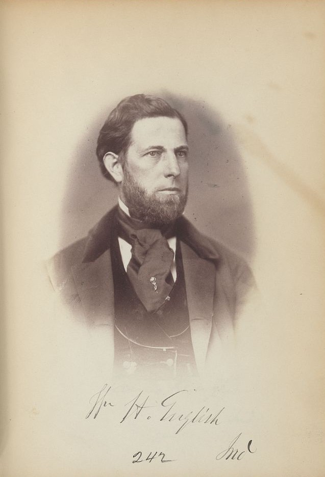 William English's officialt Congressional Portrait, 1859. Courtesy of the Library of Congress.