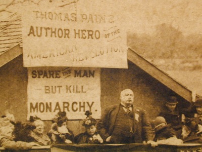 Robert Ingersoll addressing an audience in New Rochelle, New York, May 30, 1894. Courtesy of the Council for Secular Humanism. 