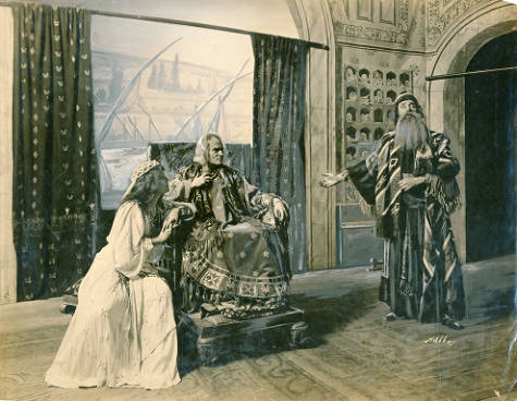 An example of the final scene from the theatrical version of Ben-Hur, which opened at the Grand Opera House, Seattle, on Oct. 9, 1905. Courtesy of the University of Washington. 