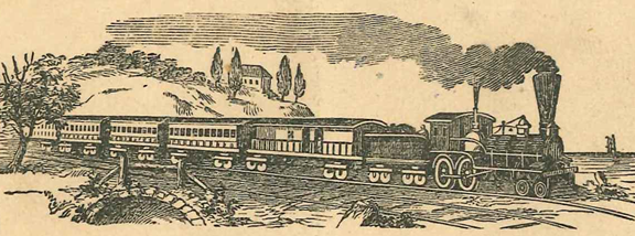 Bee Line Train, Bellefontaine Railway 1864