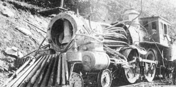 image of Steam Locomotive Explosion, 19th century